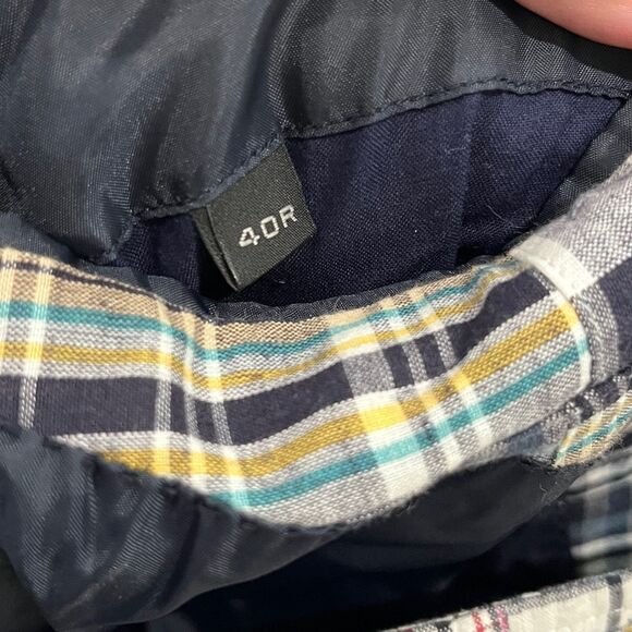 Madison Blazer Men’s 40R Madras Plaid Patchwork Jacket Two Button Preppy - Picture 6 of 8